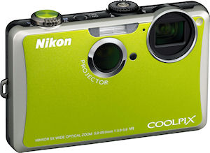Nikon's Coolpix S1100pj digital camera. Photo provided by Nikon Inc. Click for a bigger picture!