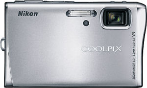 Nikon's Coolpix S50c digital camera. Courtesy of Nikon, with modifications by Michael R. Tomkins.