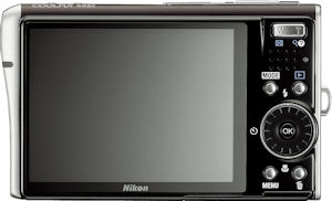 Nikon's Coolpix S52c digital camera. Courtesy of Nikon, with modifications by Michael R. Tomkins. Click for a bigger picture!