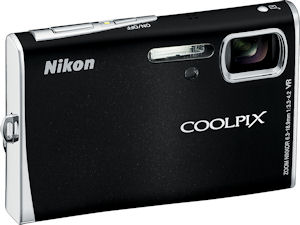 Nikon's Coolpix S52 digital camera. Courtesy of Nikon, with modifications by Michael R. Tomkins. Click for a bigger picture!