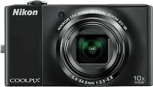 Nikon's Coolpix S8000 digital camera. Photo provided by Nikon Inc. Click for a bigger picture!