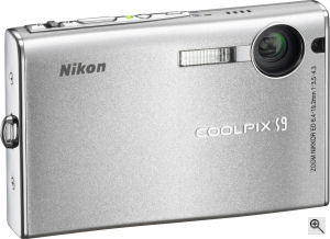 Nikon's Coolpix S9 digital camera. Courtesy of Nikon, with modifications by Michael R. Tomkins. Click for a bigger picture!