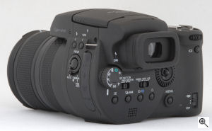 Sony's Cyber-shot DSC-R1 digital camera. Copyright © 2005, The Imaging Resource. All rights reserved. Click for a bigger picture!