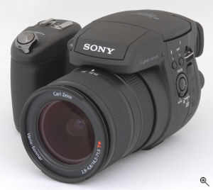 Sony's Cyber-shot DSC-R1 digital camera. Copyright © 2005, The Imaging Resource. All rights reserved. Click for a bigger picture!