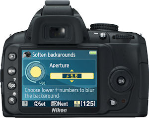 Nikon's D3000 digital SLR. Photo provided by Nikon Inc. Click for a bigger picture!