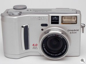 Minolta's DiMAGE S404 digital camera. Copyright © 2002, The Imaging Resource. Click for a bigger picture!