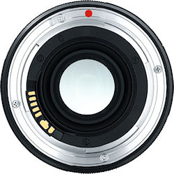 Front view of the Carl Zeiss Distagon T* 2/35 ZE lens. Photo provided by Carl Zeiss AG. Click for a bigger picture!