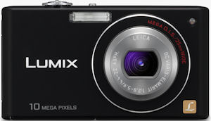 Panasonic's Lumix DMC-FX37 digital camera. Courtesy of Panasonic, with modifications by Michael R. Tomkins. Click for a bigger picture!