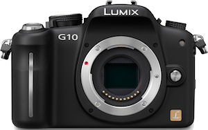 Panasonic's Lumix DMC-G10 digital camera. Photo provided by Panasonic Consumer Electronics Co. Click for a bigger picture!