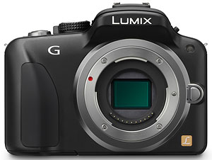 Panasonic's Lumix DMC-G3 compact system camera. Photo provided by Panasonic. Click for a bigger picture!