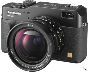 Panasonic's Lumix DMC-LC1 digital camera. Courtesy of Matsushita, with modifications by Michael R. Tomkins. Click for a bigger picture!