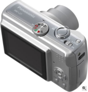 Panasonic's Lumix DMC-LZ7 digital camera. Courtesy of Panasonic, with modifications by Michael R. Tomkins.