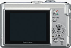 Panasonic's Lumix DMC-LZ8 digital camera. Courtesy of Panasonic, with modifications by Michael R. Tomkins. Click for a bigger picture!
