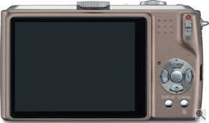Panasonic's Lumix DMC-TZ5 digital camera. Courtesy of Panasonic, with modifications by Michael R. Tomkins. Click for a bigger picture!
