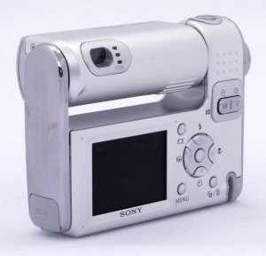 Sony Cyber-shot DSC-F88 digital camera. Copyright (c) 2004, The Imaging Resource. All rights reserved. Click for a bigger picture!