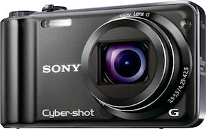 Sony's Cyber-shot DSC-HX5V digital camera. Photo provided by Sony. Click for a bigger picture!