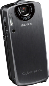 Sony's Cyber-shot DSC-M1 digital camera. Courtesy of Sony, with modifications by Michael R. Tomkins. Click for a bigger picture!