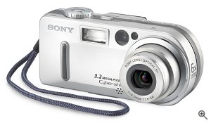 Sony's Cyber-shot DSC-P7 digital camera. Courtesy of Sony, with modifications by Michael R. Tomkins.