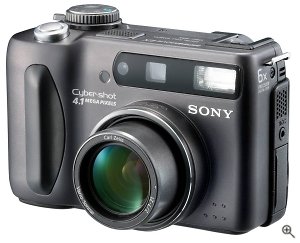 Sony's DSC-S85 digital camera. Courtesy of Sony  Electronics. Click for a bigger picture!