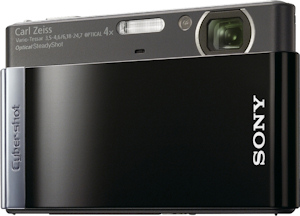 Sony's Cyber-shot DSC-T90 digital camera. Photo provided by Sony Electronics Inc. Click for a bigger picture!