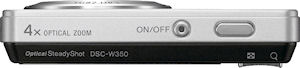 Sony's Cyber-shot DSC-W350 digital camera. Photo provided by Sony. Click for a bigger picture!