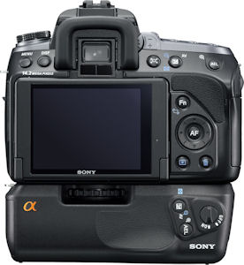 Sony's Alpha DSLR-A550 digital SLR. Photo provided by Sony Electronics Inc. Click for a bigger picture!