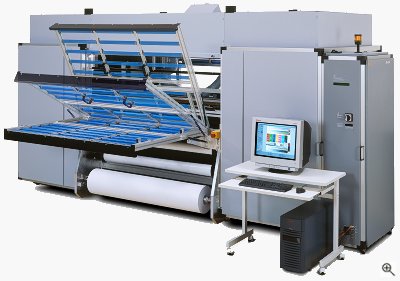 Durst's Rho 160 large-format printer. Courtesy of Durst, with modifications by Michael R. Tomkins. Click for a bigger picture!