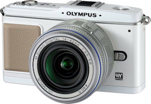 Olympus' E-P1 digital camera. Photo provided by Olympus Imaging America Inc. Click for a bigger picture!