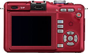 Olympus' Pen Lite E-PL1s digital camera. Photo provided by Olympus Corp.