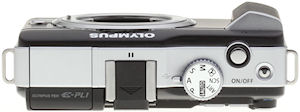 Olympus' E-PL1 digital camera. Copyright &copy; 2010, Imaging Resource. All rights reserved. Click for a bigger picture!