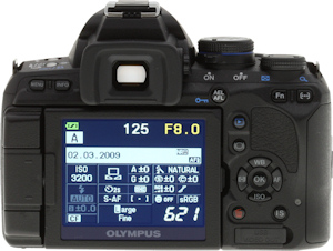 Olympus' E-620 digital SLR. Copyright © 2009, Imaging Resource. All rights reserved. Click for a bigger picture!