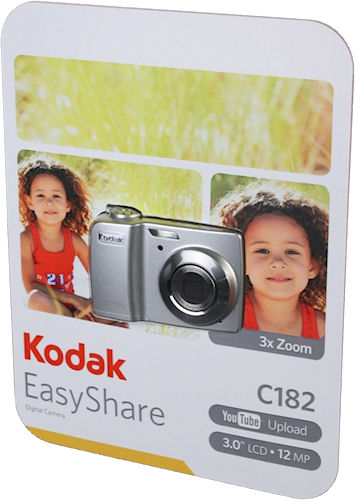 Kodak's EasyShare C182 digital camera, shown in its Natralock packaging. Photo provided by MeadWestvaco Corp. Click for a bigger picture!
