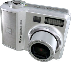 Kodak's EasyShare C360 Zoom digital camera. Courtesy of Kodak, with modifications by Michael R. Tomkins.