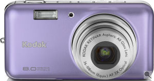 Kodak's EasyShare V803 digital camera. Courtesy of Kodak, with modifications by Michael R. Tomkins. Click for a bigger picture!
