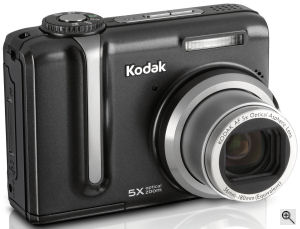 Kodak's EasyShare Z885 digital camera. Courtesy of Kodak, with modifications by Michael R. Tomkins. Click for a bigger picture!
