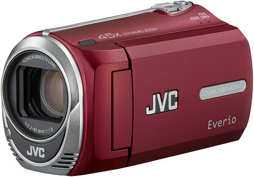 JVC's EverioMemory GZ-MS230 camcorder. Photo provided by JVC Americas Corp.