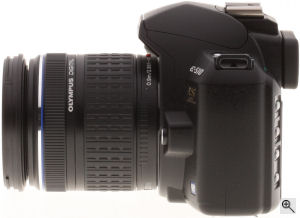 Olympus' EVOLT E-510 digital SLR. Copyright (c) 2007, The Imaging Resource. All rights reserved.