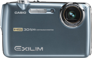 Casio's EXILIM EX-FS10 digital camera. Photo provided by Casio America Inc. Click for a bigger picture!