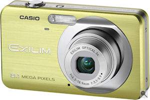 Casio's EXILIM Zoom EX-Z80 digital camera. Courtesy of Casio, with modifications by Michael R. Tomkins. Click for a bigger picture!