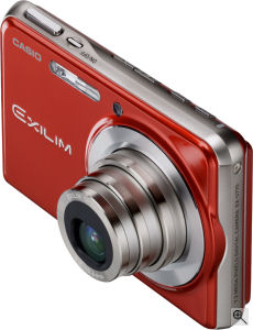 Casio's EXILIM CARD EX-S770 digital camera. Courtesy of Casio, with modifications by Michael R. Tomkins. Click for a bigger picture!