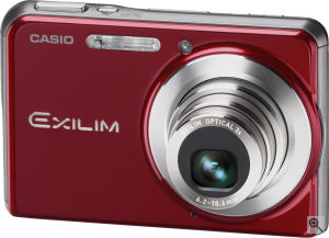 Casio's EXILIM CARD EX-S880 digital camera. Courtesy of Casio, with modifications by Michael R. Tomkins. Click for a bigger picture!