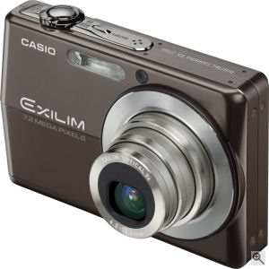 Casio's EXILIM ZOOM EX-Z700 digital camera. Courtesy of Casio, with modifications by Michael R. Tomkins. Click for a bigger picture!