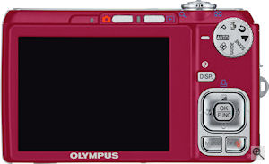 Olympus' FE-340 digital camera. Courtesy of Olympus, with modifications by Michael R. Tomkins. Click for a bigger picture!