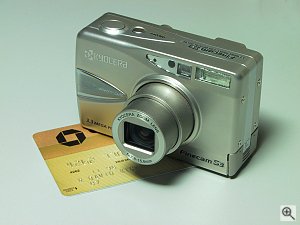 Kyocera's FineCam S3 digital camera. Copyright (c) 2001, Michael R. Tomkins, all rights reserved. Click for a bigger picture!