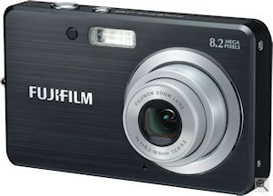 Fujifilm's FinePix J10 digital camera. Courtesy of Fujifilm, with modifications by Michael R. Tomkins. Click for a bigger picture!