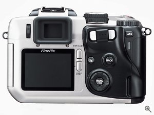 FujiFilm FinePix S602 Zoom digital camera. Courtesy of FujiFilm, with modifications by Michael R. Tomkins. Click for a bigger picture!