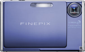 Fujifilm's FinePix Z3 digital camera. Courtesy of Fujifilm, with modifications by Michael R. Tomkins. Click for a bigger picture!