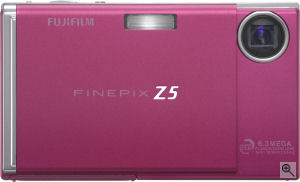 Fujifilm's FinePix Z5fd digital camera. Courtesy of Fujifilm, with modifications by Michael R. Tomkins. Click for a bigger picture!