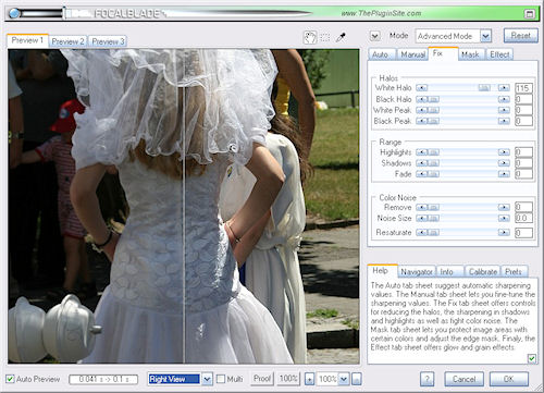Advanced Mode with activated Right View. Screenshot and caption provided by The Plugin Site / Harald Heim. Click for a bigger picture!