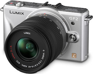 The Panasonic Lumix DMC-GF2 digital camera. Photo provided by Panasonic Consumer Electronics Co. Click for a bigger picture!